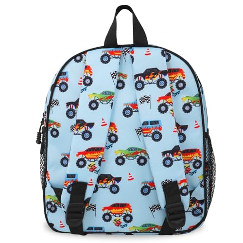 Image of Kids Boys Backpack 4-6: Toddler Bag for Travel Preschool Kindergarten, Kids Monster Truck Backpack