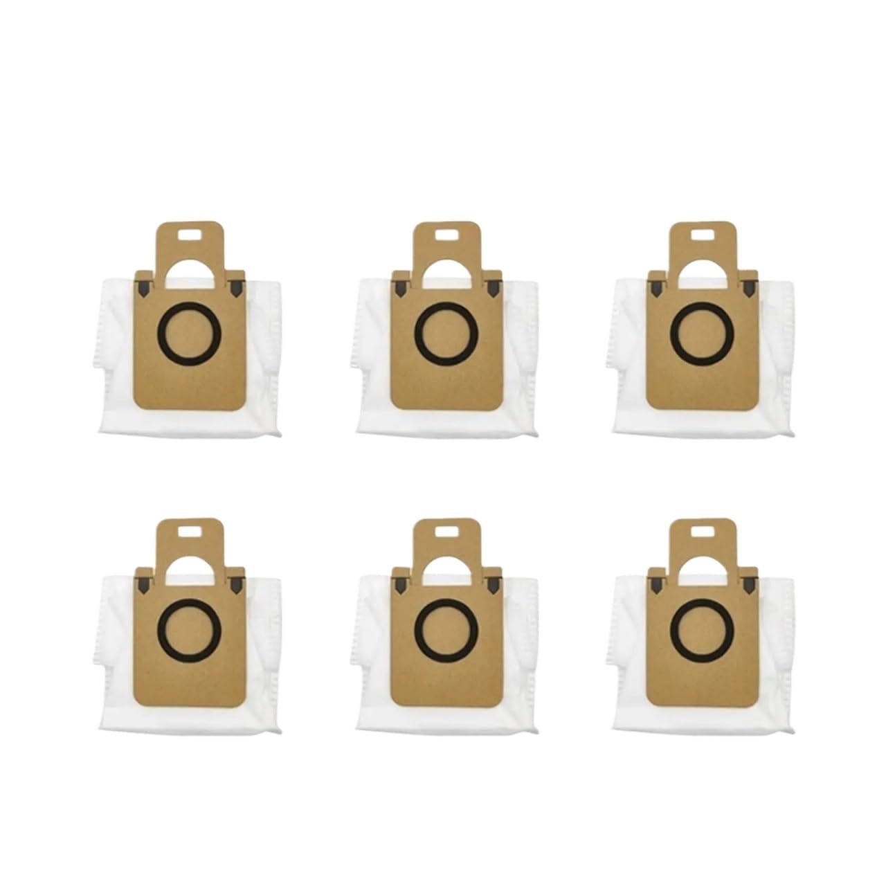 Fgfhkjhl 6Pcs Dust Bag Compatible For Dreame Robot Vacuum Cleaner Complete Replacement Parts Kit