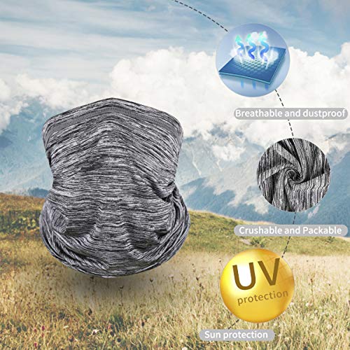 Image of Achiou Cooling Neck Gaiter, UV Protection Face Cover Scarf for Men Women | Breathable, Soft and Quick-Dry Neck Gaiter for Cycling, Running, Fishing