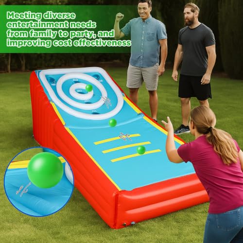 Image of Jenaai 6 Pack Arcade Ball Roll and Score Replacement Balls 2.48 Inch for Family Recreation Rooms, Ladder Toss, Outdoor Yard Replacement Balls for Arcade Ball Toss, Home Recreation Game