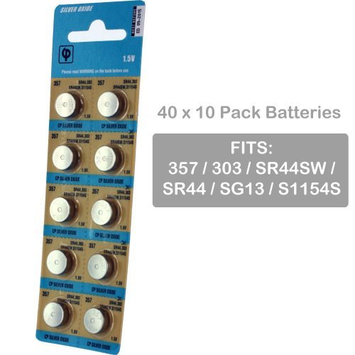 50 x 10pk Vinnic Size SR44SW SR44 357 303 Silver Oxide Watch Battery