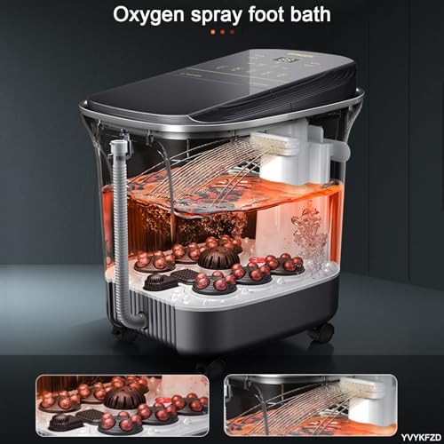 Spa de pies portátil con masaje y control de temperatura miniatura 5