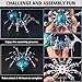 YUEZUDPO 3D Metal Puzzles for Adults, Metal 3D Puzzle DIY 3D Spider 602 Pieces Mechanical Building Kit,3D Model Kits to Build for Birthday Christmas