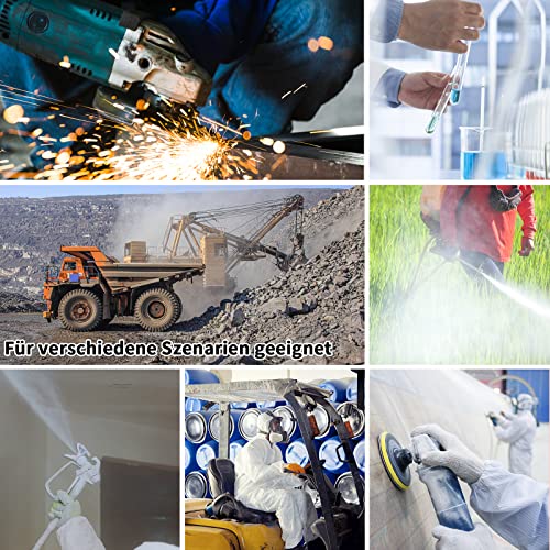 Faburo Vollgesichtsmaske Set, Atemschutzmaske Wiederverwendbare, Gasmaske Staubmaske Schutzmaske, Atemschutzmaske Gase Dämpfe für Malerei, Staub, Schleifen, Schneiden und Schweißen