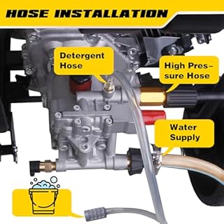 Aceup Energy 3400 PSI Gas Pressure Washer 2.6 GPM 212cc High Pressure Power Washer for Garden, Cars, Wall