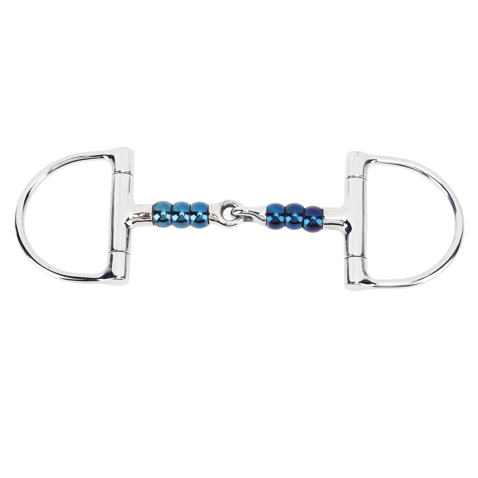 Mors Cheval en Acier Inoxydable 125mm, Mors D Anneau sous, Mors Anti Morsure - Haute Résistance, Lisse, Contrôle Facilité pour Équitation Shetland Verdun