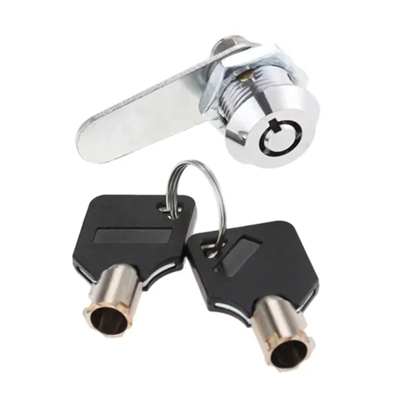WPOIYHGBY 1Set Drawer Tubular Cam Lock for Door Mailbox Cupboard Cinet +Locking Plate Furniture Hardware 16/20/25/30mm with Alike Keys(16mm)