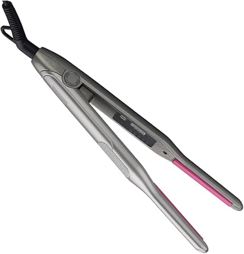 Mikinona Herramienta de alisado y rizador de pelo de viaje, dispositivo de peinado compacto de mano para facilitar el rizado y alisar el