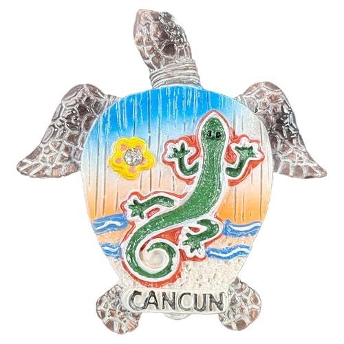 Imán decorativo para nevera con diseño de gecko tropical