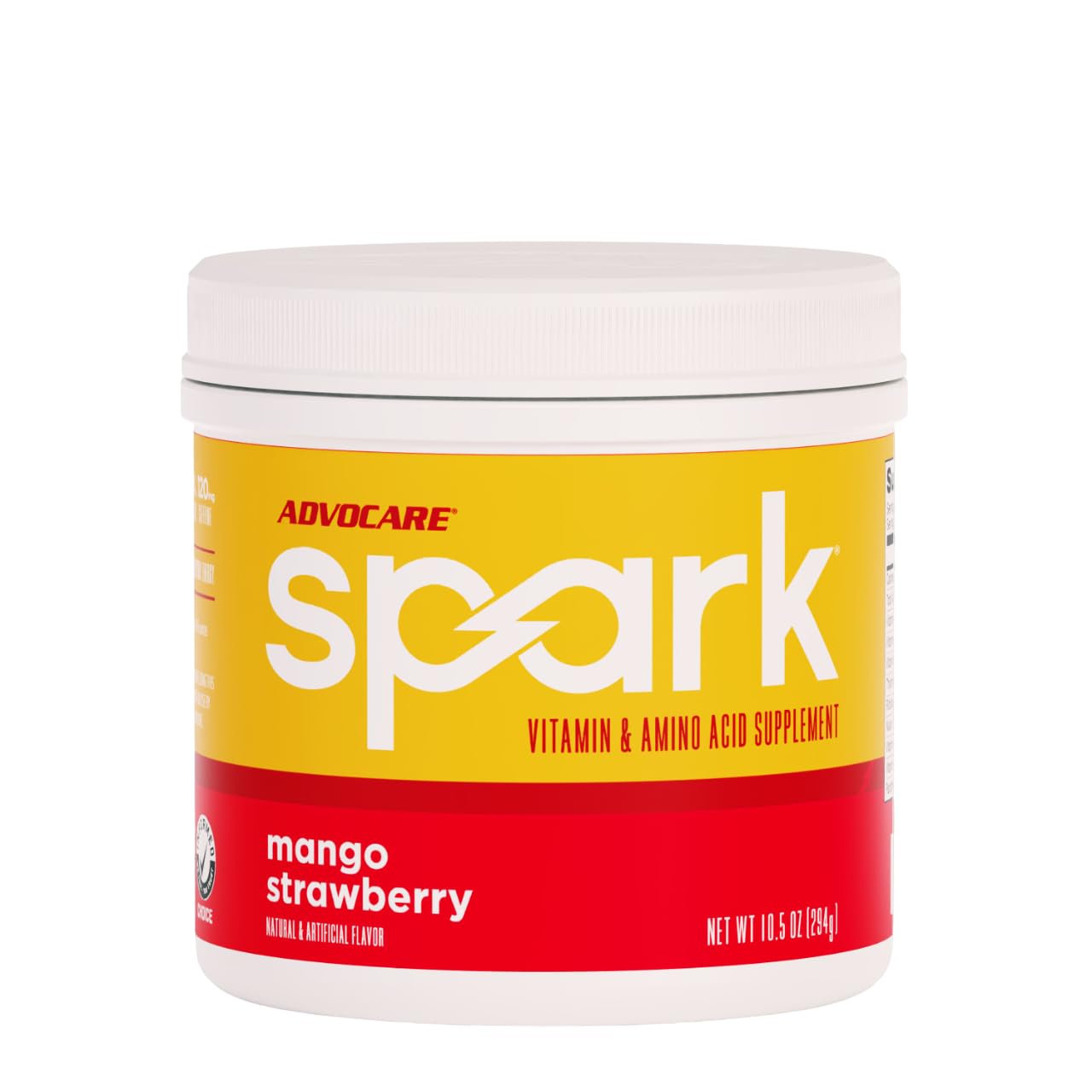 AdvoCare Spark Vitamin & Amino Acid Supplement - Focus & Energy Drink Powder Mix with Vitamin A, B-6, C & E - Also Includes L-Carnitine & L-Tyrosine - Mango Strawberry - 10.5 oz