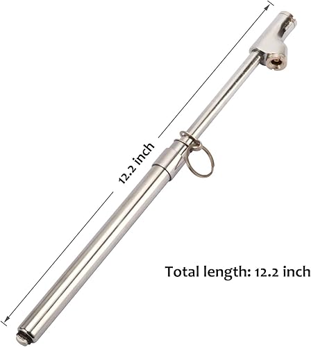 Miniatura 5 de Measureman Calibre de neumáticos de camión de doble cabezal resistente, 2 piezas, cuerpo de latón macizo, tobogán de aluminio, con gancho, rango de