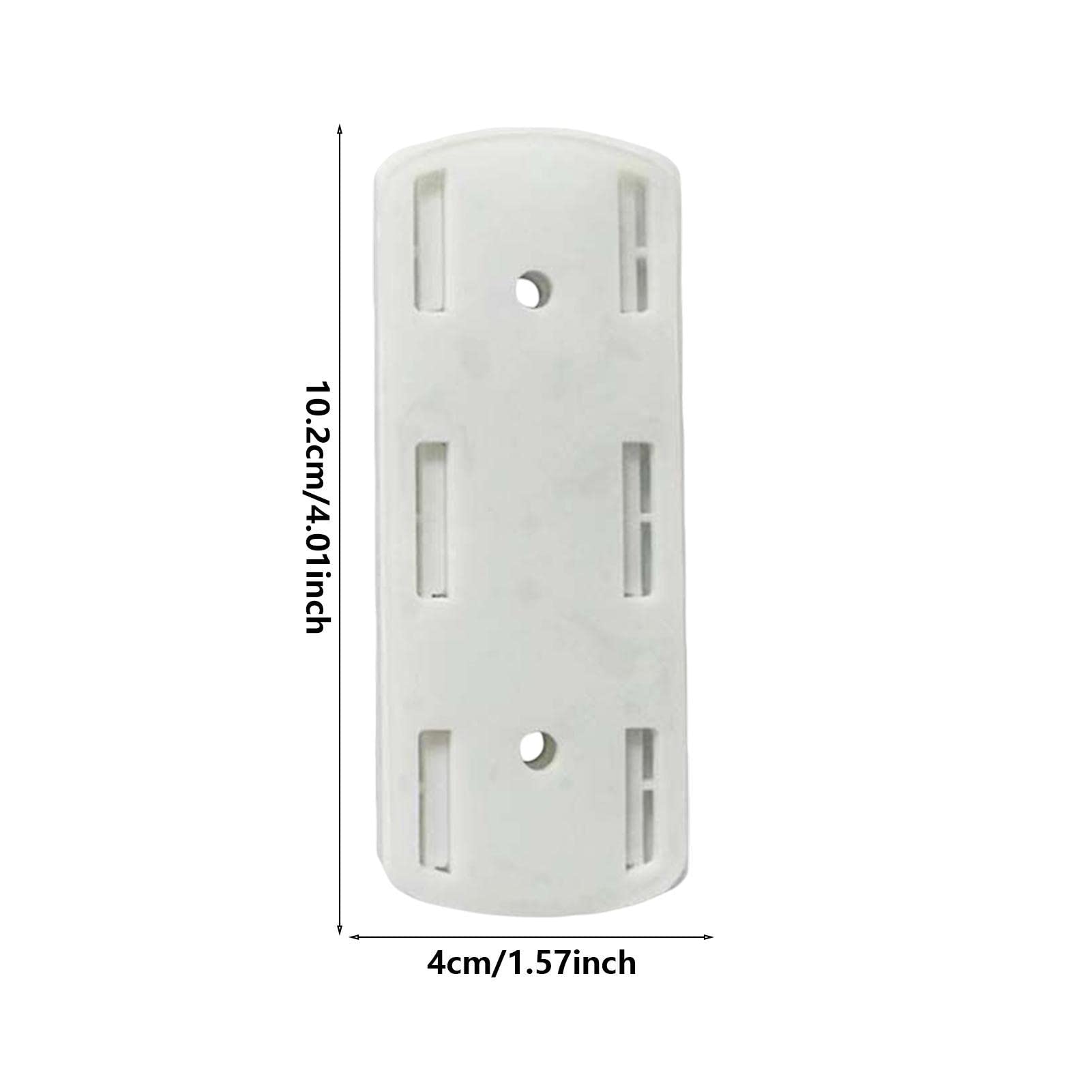 Soporte De Pared para Enchufe, Fijador De Regletas, Soporte Adhesivo para Dados Sin Perforación, Fijador De Enchufes De Escritorio Autoadhesivo para Cocina, Hogar, Oficina Y El Hotel (1/4/8 Piezas)