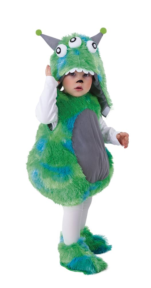 Rubies Disfraz Alien para bebés, niños y niñas, Jumpsuit y gorro, Licencia Oficial, Unisex, Marcianos, Marcianito para Halloween, Carnaval, Fiestas, Cosplay