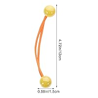 Vista 7 de Beaupretty 12 ligas para el cabello, soportes para cola de caballo con bolas de colores, lazos para el cabello de doble cuenta, cuerdas elásticas