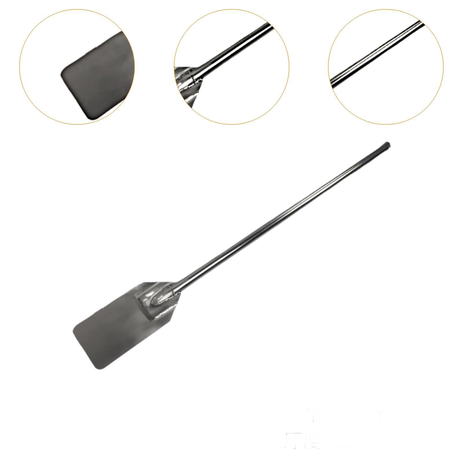 MagiDeal Espátulas de Acero Inoxidable para Mezclar, Resistentes y Resistentes al óxido, de Gran tamaño, con Mango Largo, para cocinar en y en casa, 42 in