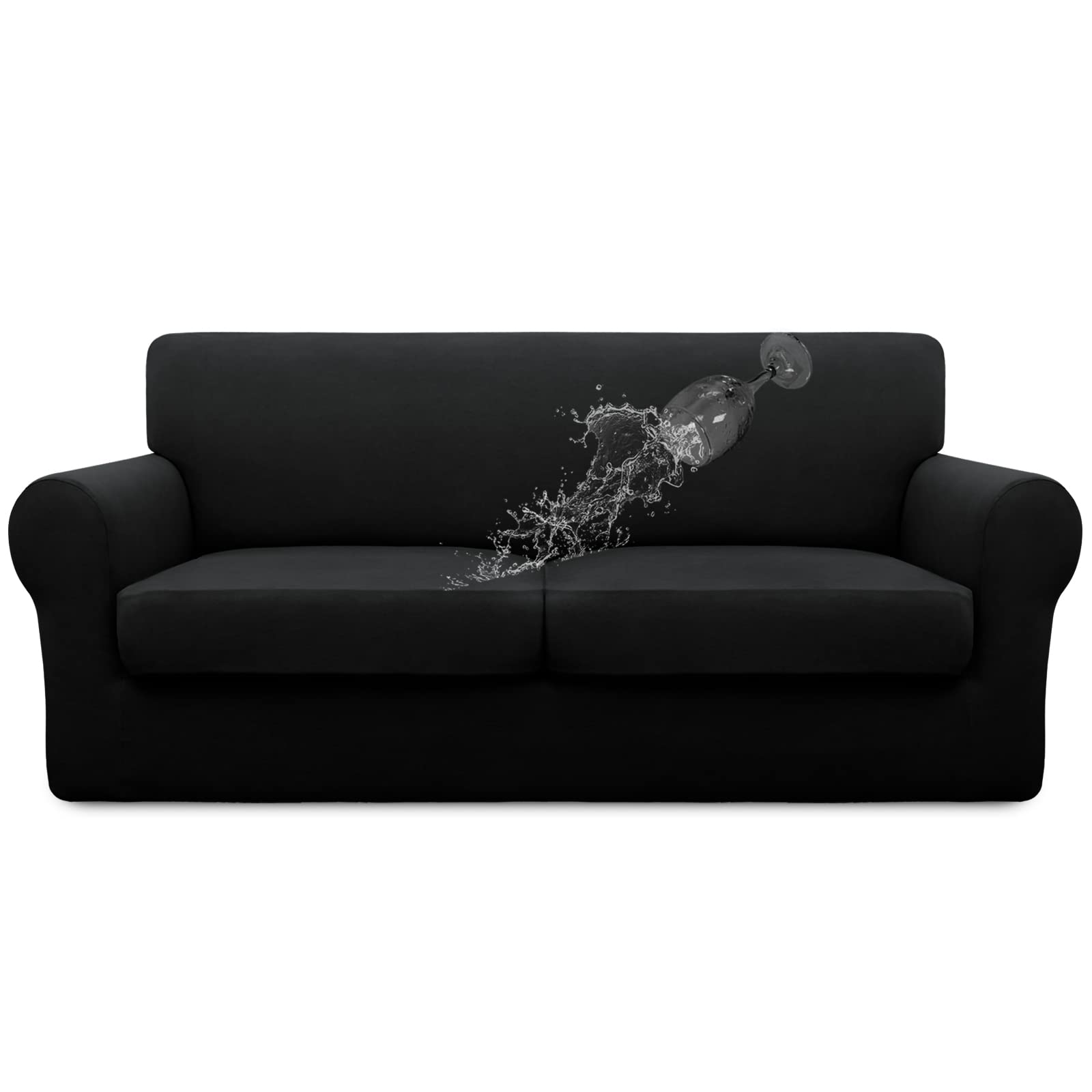 Easy-Going Waterproof 3-Piece Oversized Loveseat Couch Covers for Sofa