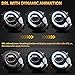 VLAND Front Headlights + Tail Lights Assembly Set, Compatible with Mini Cooper R56 R57 R58 R59 2007-2013, w/Startup Animation & Sequential Turn Signal (Clear)