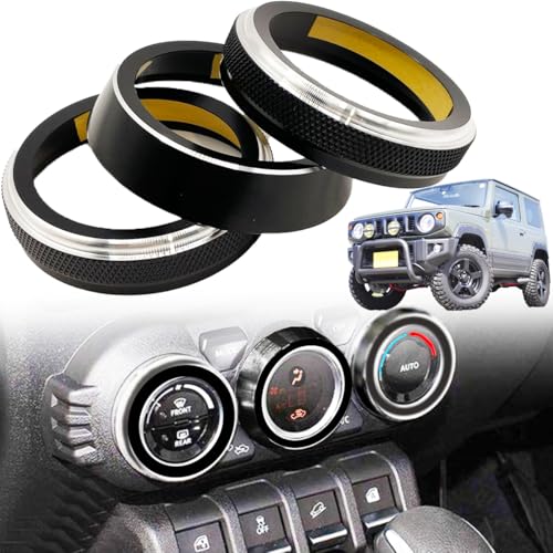 BLOOM SPIRITS ジムニー エアコンダイヤルカバー JB64W JB74W アクセサリー スイフトH29.1?対応 (エアコンダイヤルカバー+付属品)