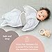SleepingBaby Zipadee-Zip Snuggle Strap - Wearable Blanket Accessory for Transition Swaddle - One Size, Grey