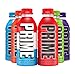 Prime Hydration Drink 6 Flavor Variety 12 Pack (2 of each flavor) Lemon Lime, Tropical Punch, Blue Raspberry, Orange, Grape & Ice Pop