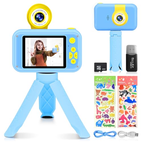 Applysu Cámara para Niños,Cámara Fotos Infantil 1080HD Selfie Video Camara...