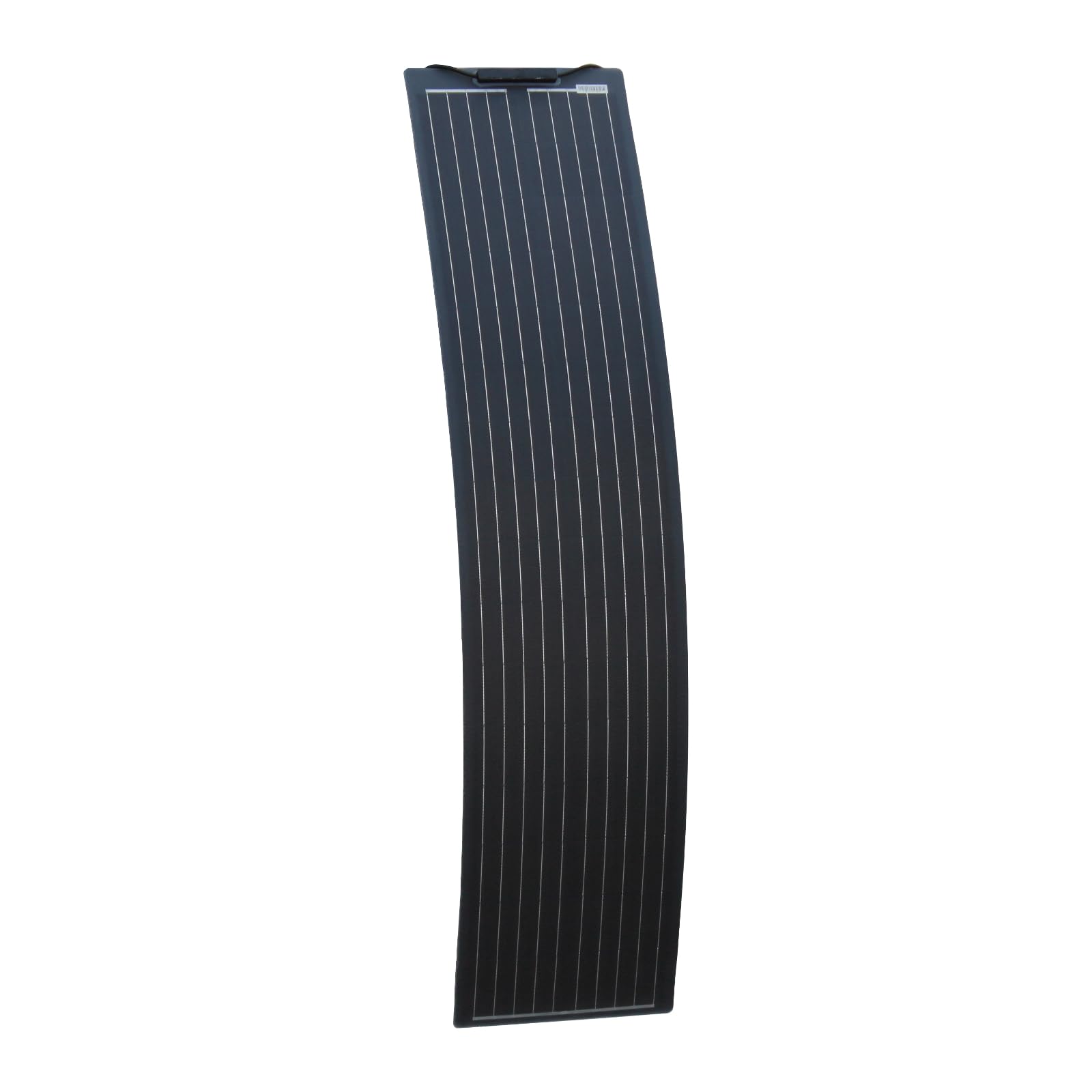 100W Black Ultra-Narrow semi-Flexible fibreglass Solar Panel with Durable ETFE Coating