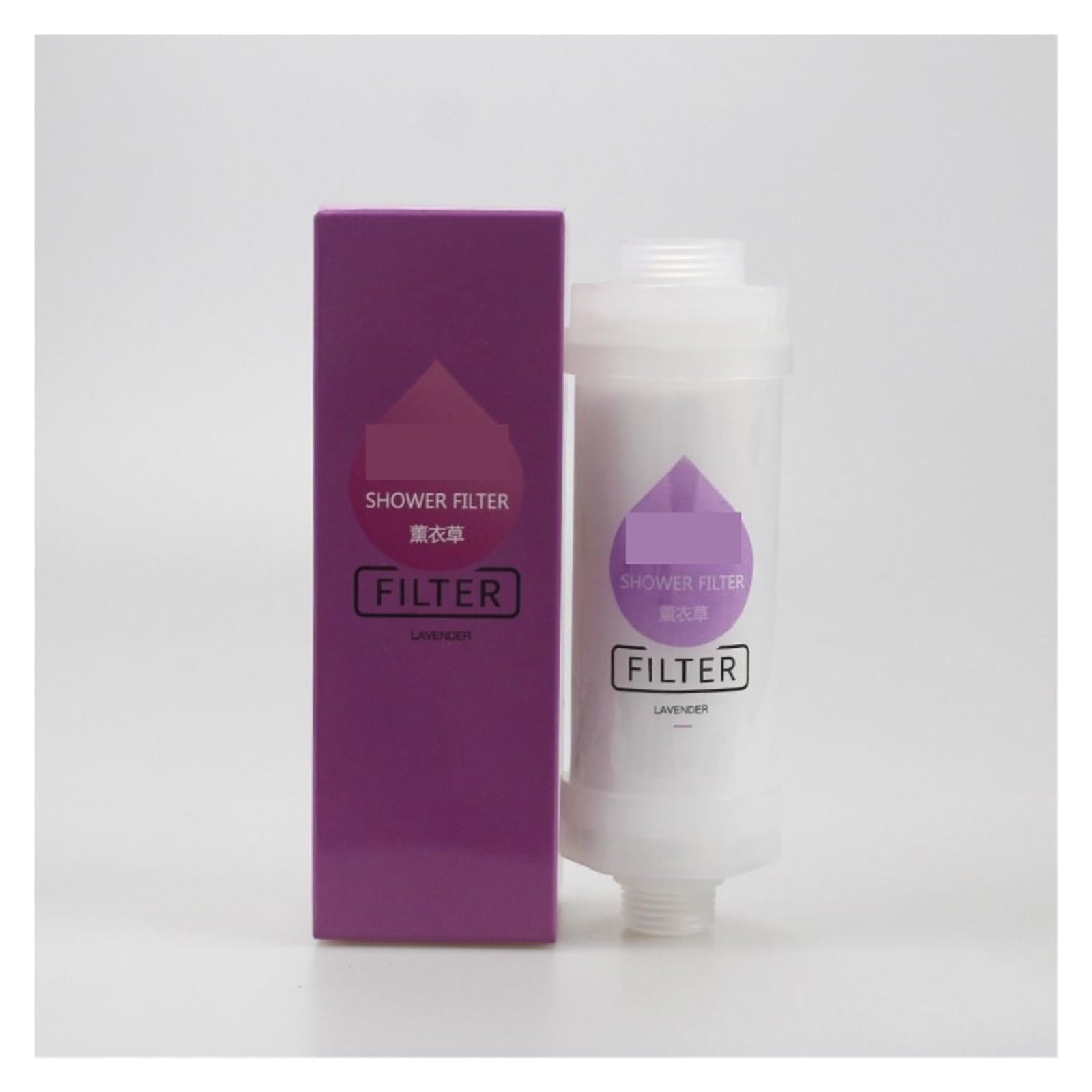 Filtro de cabezal de ducha de lavanda jazmín, purificador de ducha antical, decloración, filtro de impurezas for ducha(8)