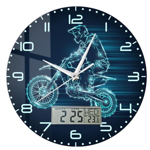 Extreme Motocross Tricks Wall Clock