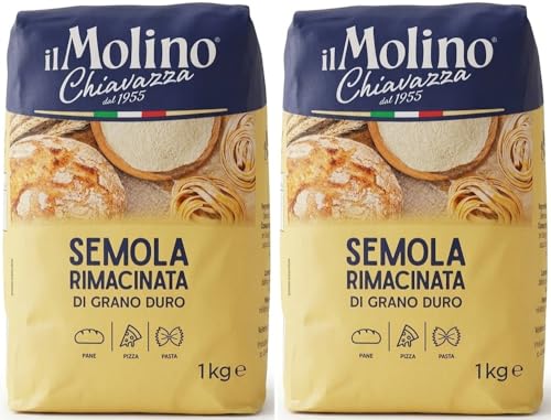Molino Chiavazza - Farine de Blé Entier Italienne (Lot de 2 x 1Kg)