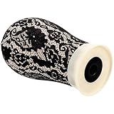 DONFAMDS キャンバス製ウィッグスタンド レース黒 布張りマネキンヘッド ウィッグスリング用 人体形状モデル 美容院サロン用