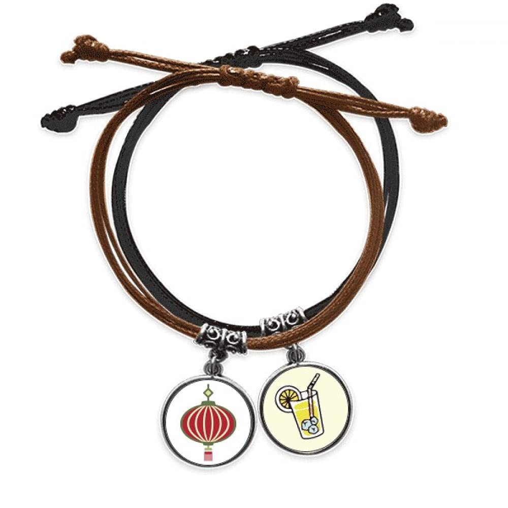 Bracelet corde main modèle Chine en cuir idée cadeau originale - 3