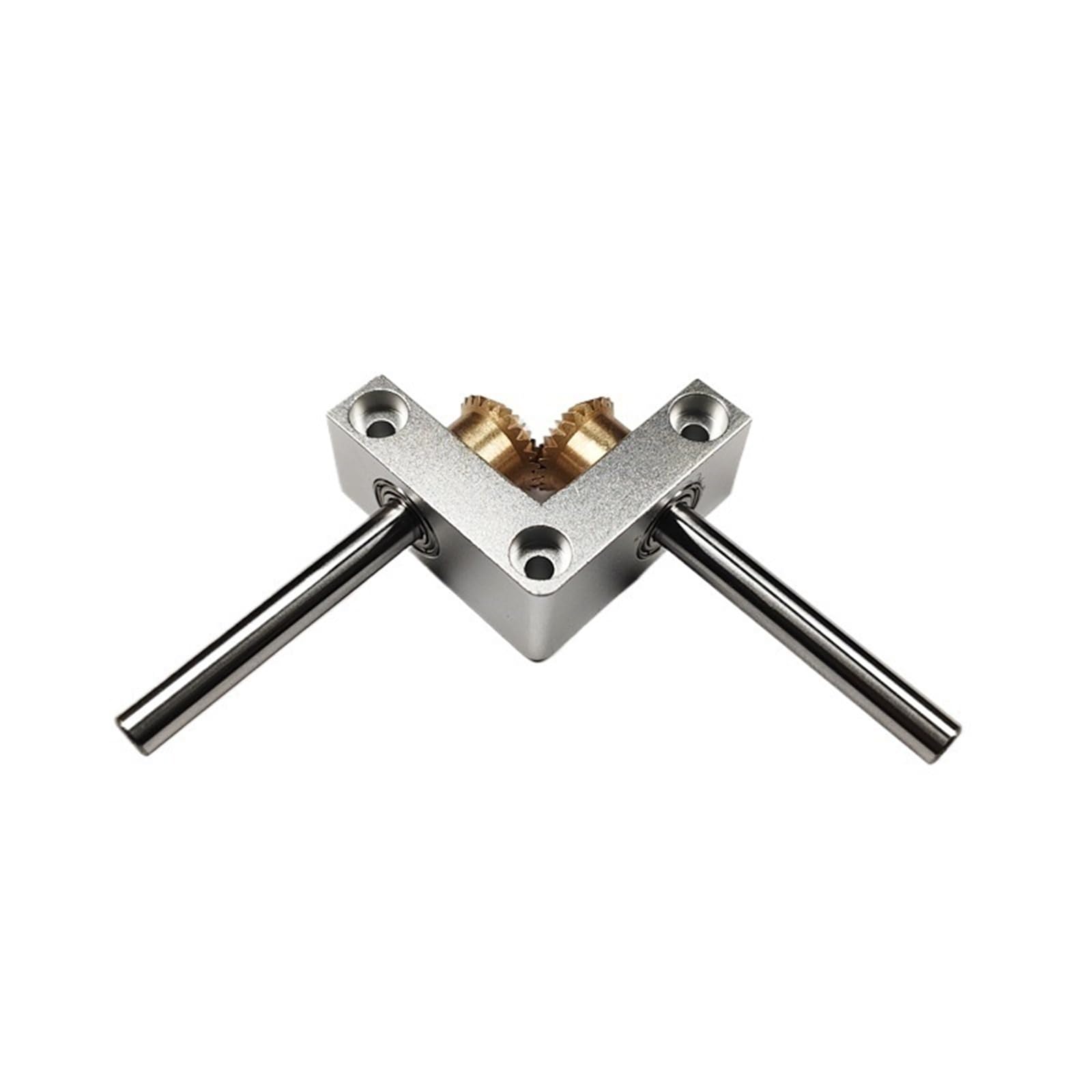 Angle Steering 90 Degree Micro Steering Gearbox Right Angle Commutator 1:1 Transmission Bevel Gear 4mm 5mm Shaft DIY Static Modify Driving Change(4mm to 4mm Shaft)