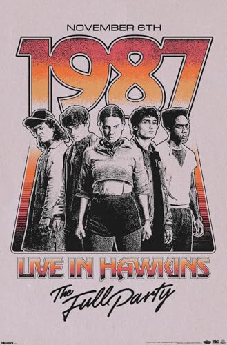 Netflix Stranger Things: Season 5 (2025) - Live In Hawkins Wall Poster, 34L" x 22.4W", Unframed Version