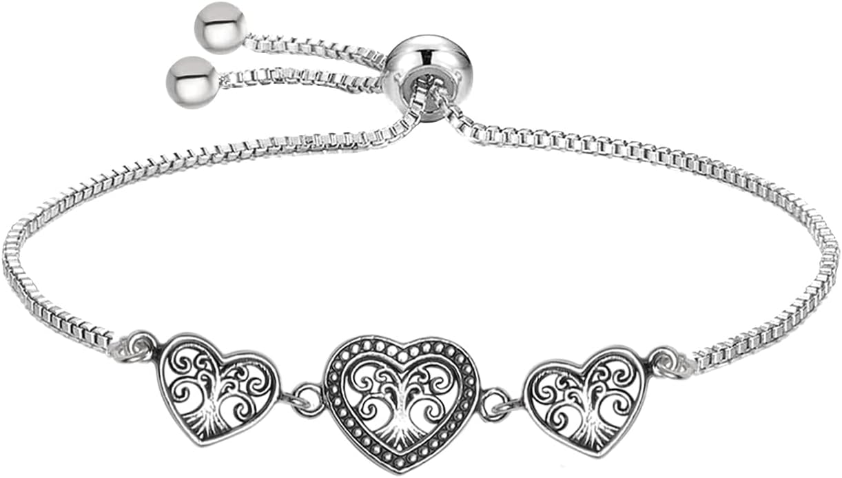 LeCalla 925 Sterling Silver Bracelets for Women | Italian Handmade Adjustable Bolo Link Chain Bracelets | Women's Sliding Bolo Bracelets