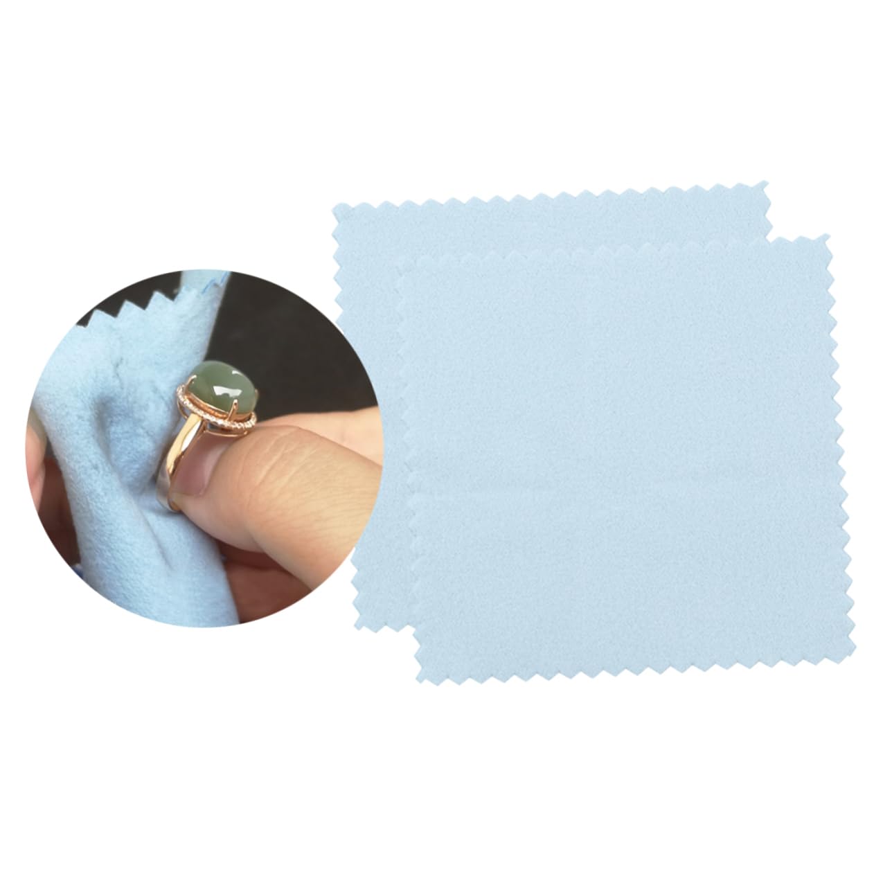 SHINEOFI 150 Stk silbernes Reinigungstuch handy putztücher glasreinigungstücher schmuckputztuch Poliertuch für Schmuck Schmuckputzlappen Auto Platin-Reinigungstuch Schmuck Wischtuch Blue