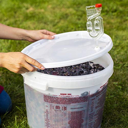Browin 405590 Rurka fermentacyjna Maxi z korkiem do win, piw, nastawów