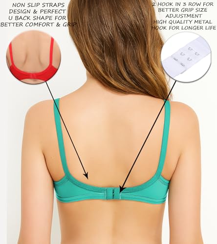 Image of SONA M1020 Non-Padded Non-Wired Molded Medium Coverage T-Shirt Bra with Adjustable Straps