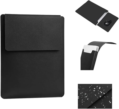 14 inch Laptop Sleeve, Laptop Case, Computer Air Sleeve, Thin Portable Versatile Laptop Case For Apple 14/13.3 inch Laptop Sleeve, Padded Case, Portable, Compatible with 2022 Pro/2015 Pro/Air (Black)