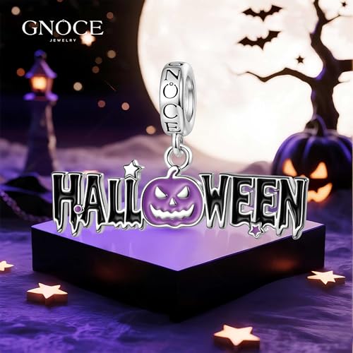 Image of GNOCE Halloween Charm Bracelet Fit Pandora Beads for Women Gift