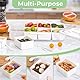 Luxear Snackbox mit 8 Fächern, Snackteller mit Deckel und Griff, Snackschale Kinder, Snackdose Organizer für Snacks Süßigkeiten Nüsse Obst Gewürze, für Party Picknick Trips, Spülmaschinenfest