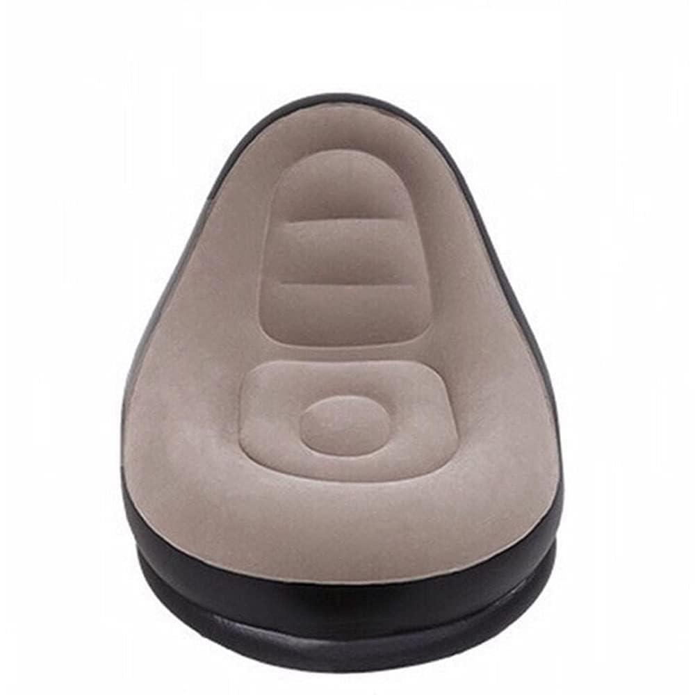 Inflatable Lounge Chair with Ottoman | Flocking Air Couch Sofa for Adults, 300lb Capacity | Includes Foot Pump for Indoor, Outdoor, Camping & Gaming-image-46