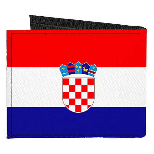 Buckle-Down Canvas Bi-fold Wallet-Croatia Flag2