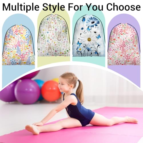 Image of Bunny Drawstring Bag Foldable Storage Pouch Bags for Cloth Shoes