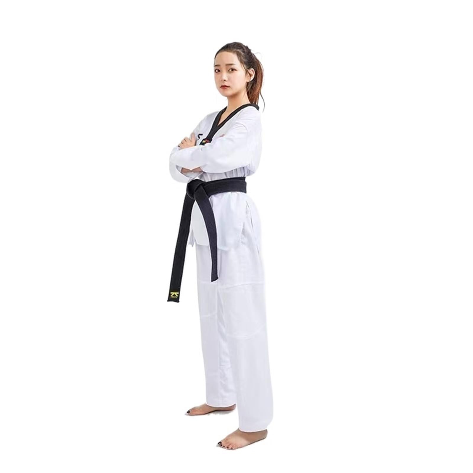 Kimono da Karate Gli Abiti da Allenamento for Allenatori di Taekwondo Sono Sottili e Traspiranti, for Karate, Judo, Kimono, dobok, Uniforme TKD.(190-XXXL)