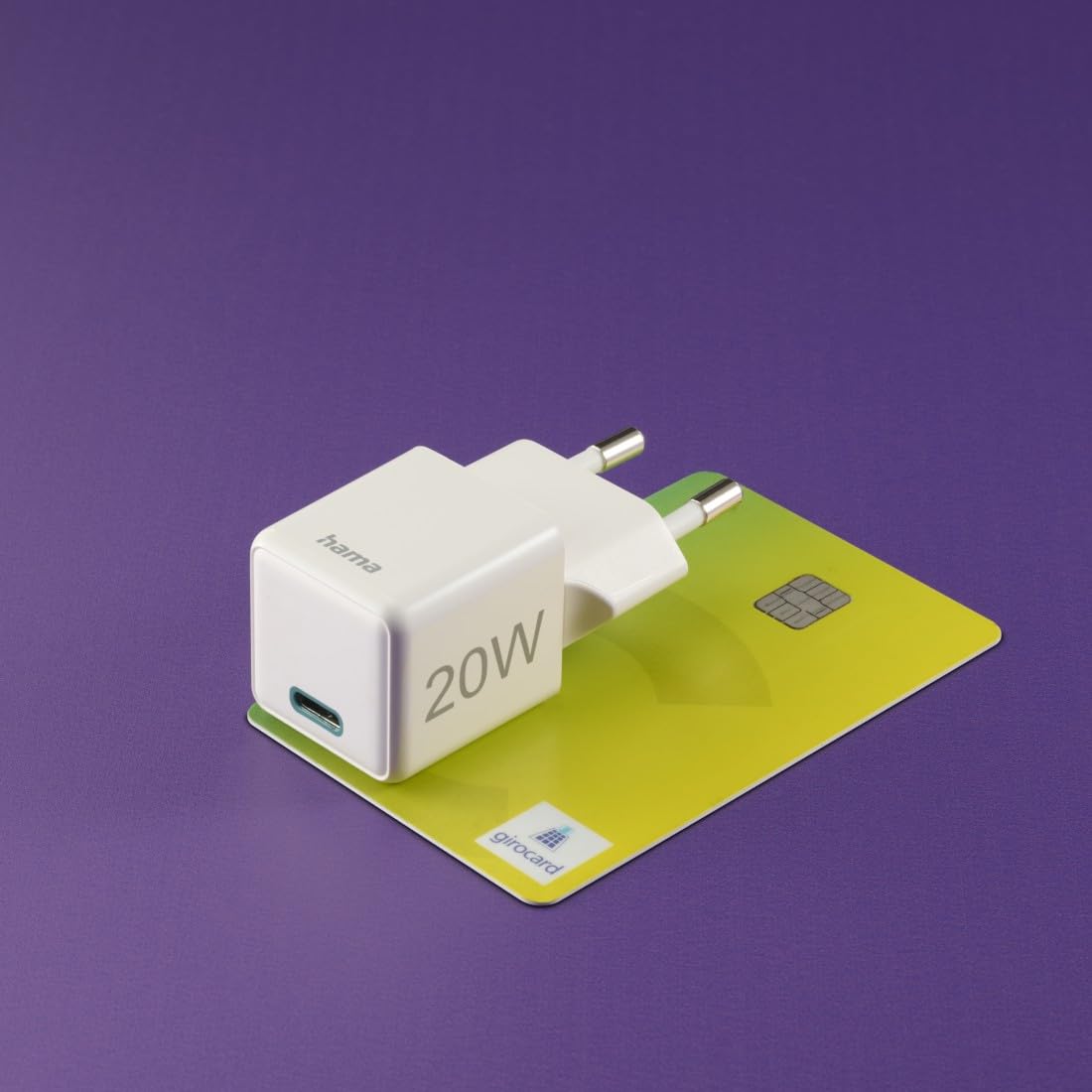 Hama Ładowarka sieciowa 20 W mini 1x USB C (kompaktowa, szybka, do ładowania telefonu, Quick Charge, Power Delivery, mała, szybkie ładowanie) biała