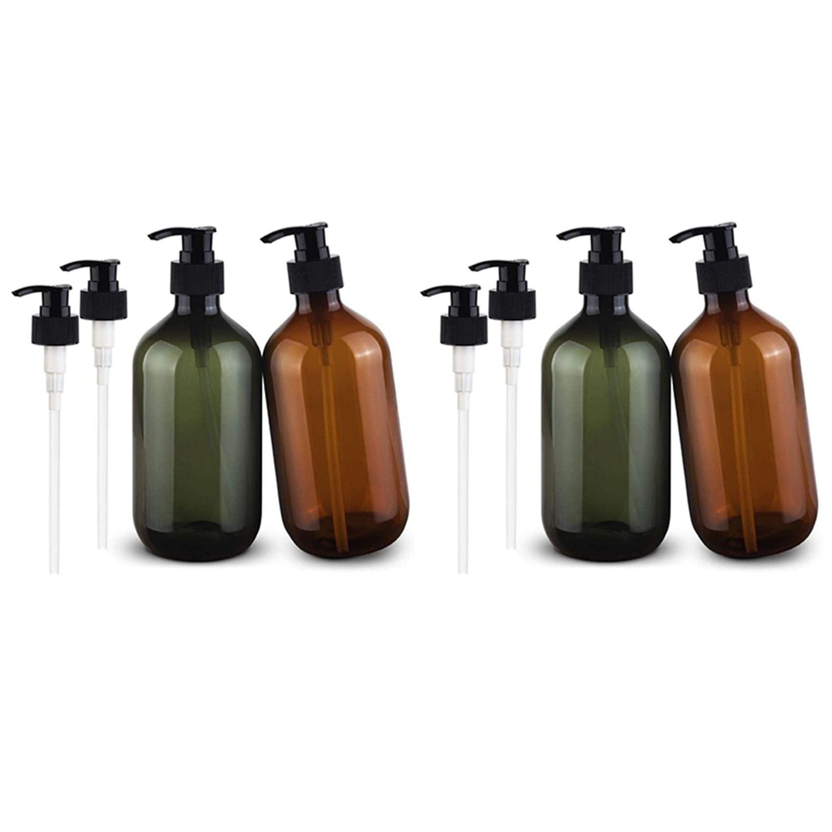 Hndhbfgrt 4X 17Oz Soap Dispenser, Hand Dish Soap Dispenser for Kitchen Bathroom Countertop