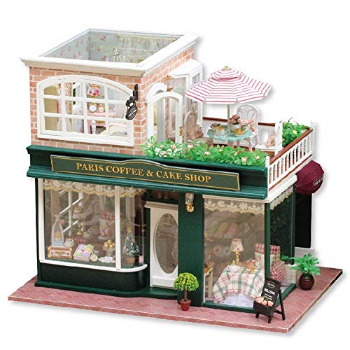 Puppenhaus Puppenhaus Miniatur-DIY-Haus-Set aus Holz, Miniatur-Möbel-Set, kreatives Zimmer mit Möbeln, DIY-Puppenhaus…