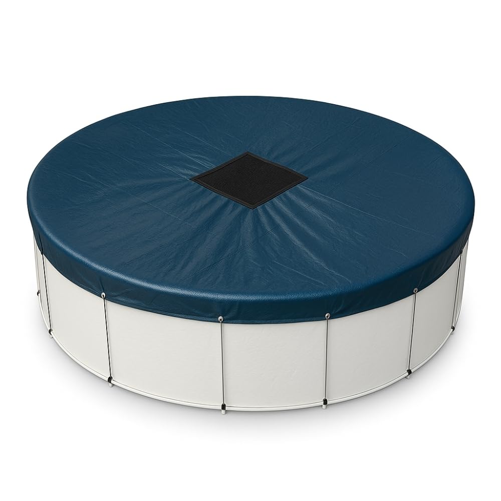Housse De Piscine Ronde Filet - Avec 12 Attaches, Protection Solaire Et Anti-débris, Tailles 5x5m Ou 6x6m