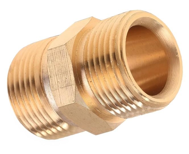 EPITECH MART M22 Connector, 22mm Quick Connect Fitting for Pressure Washer Hose, Brass Coupling Adapter, High-Pressure Water Cleaning Tool, Compatible with Most Pressure Washer 1Pc-image-6