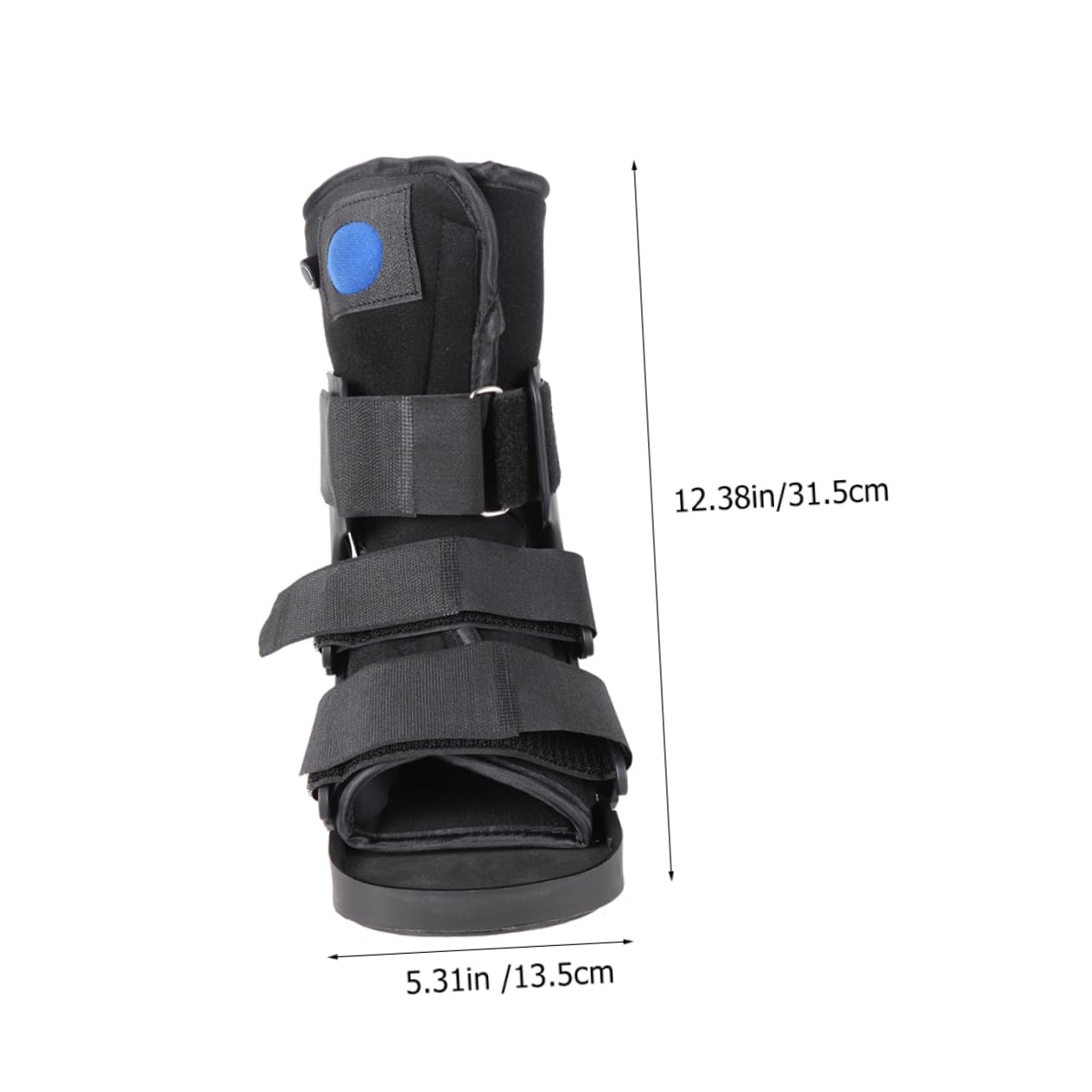 Gogogmee Walking Shoes Home Foot Support Brace Broken Toe Boot Broken Foot Boot Foot Brace Support Fracture Rehabilitation Shoe Ankle Supporter Ankle Fixed Shoe Black High-density Sponge